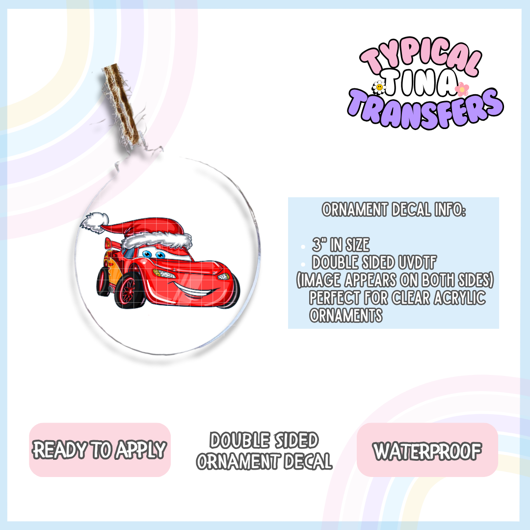 Christmas Car | 3" Ornament Decal